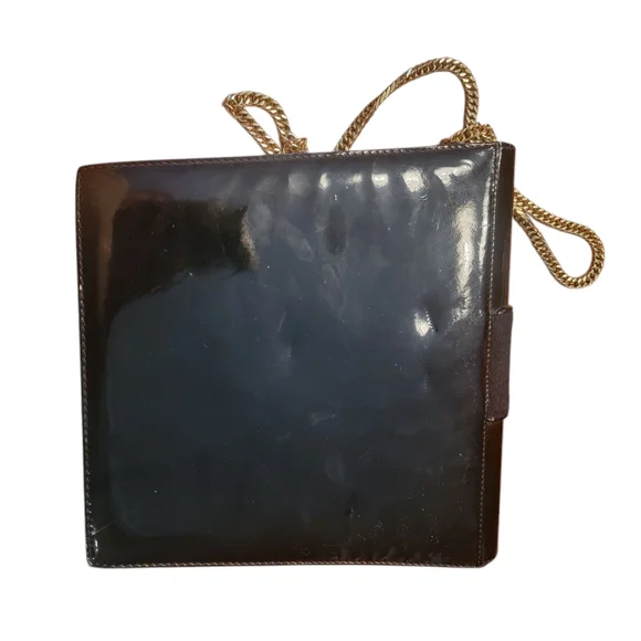 Very Rare Authentic Gucci Black Leather Shoulder Bag - Picture 6 of 9